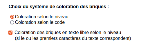 coloration par niveau pour du texte libre