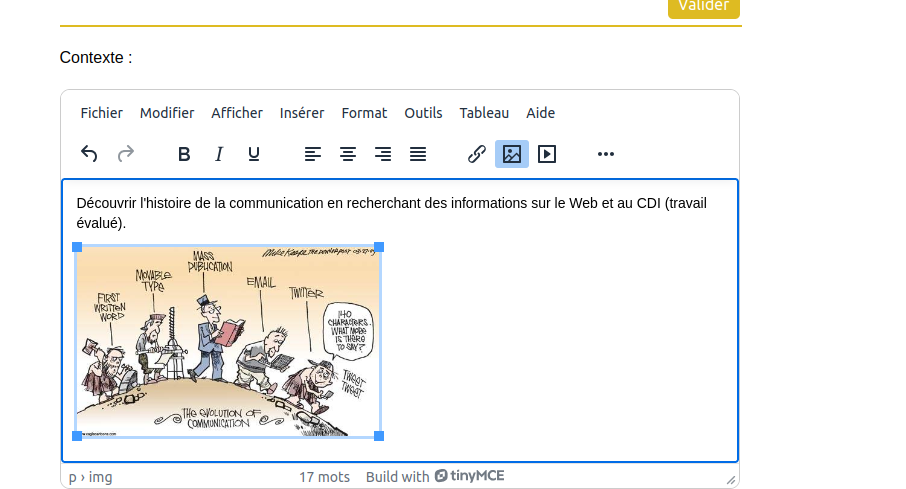 modification de la taille de l'image